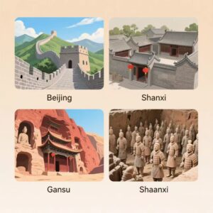 This is a 7 to 10-day travel itinerary to Beijing, Shaanxi, Gansu, and Shanxi, allowing you to experience the unique charm of these four regions.